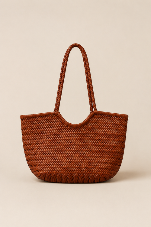 Bolso Piel Trenzado a Mano de cuero 