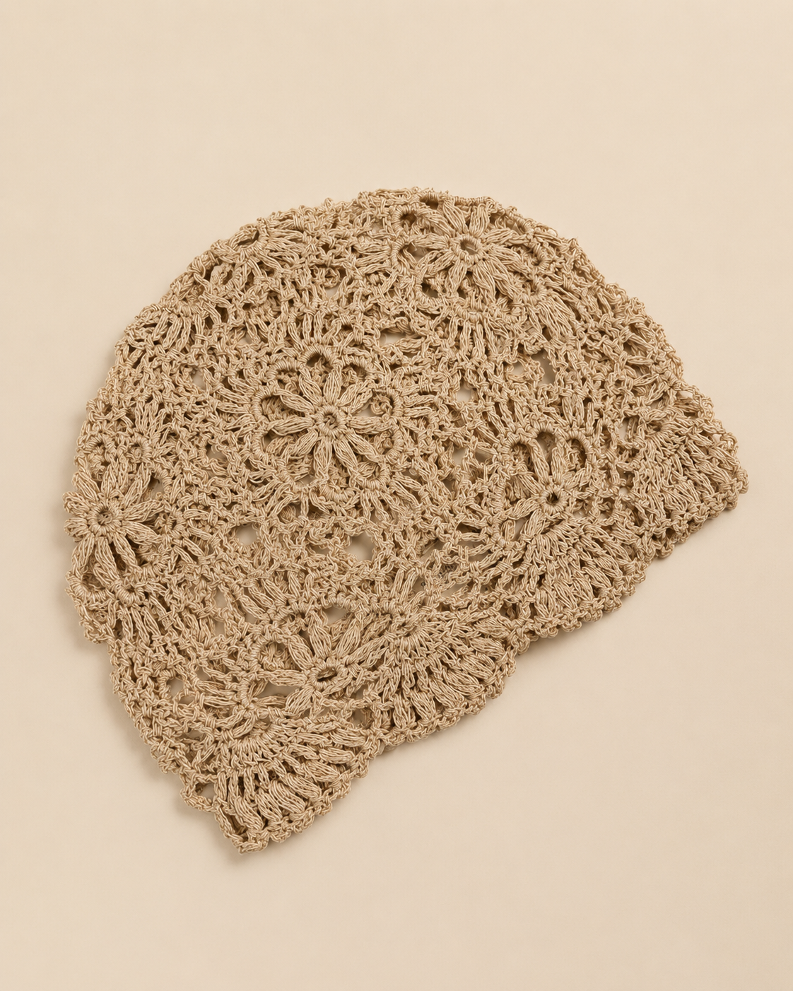 CASQUETE DE CROCHET DE ALGODON 100%