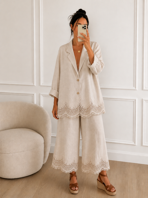 Blazer Oversize Lino 100% Natura