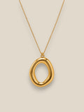 Collar Nara de acero inoxidable bañado en oro 18K