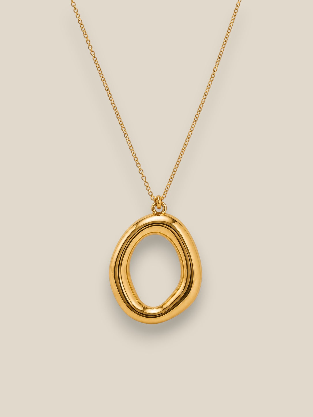 Collar Nara de acero inoxidable bañado en oro 18K