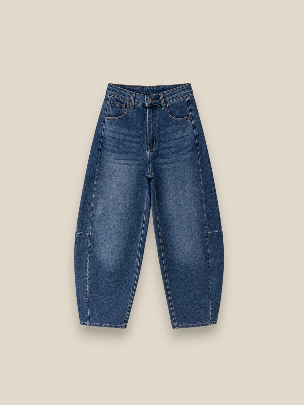 Pantalón Jeans Barrel Elástico - vista frontal