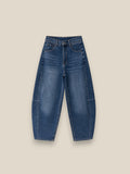 Pantalón Jeans Barrel Elástico - vista frontal