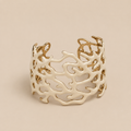 Pulsera con diseño de coral de acero inoxidable