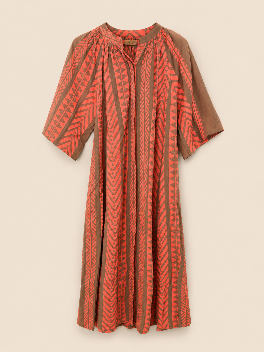 Vestido kalami 100% algodón de la India artesanalmente