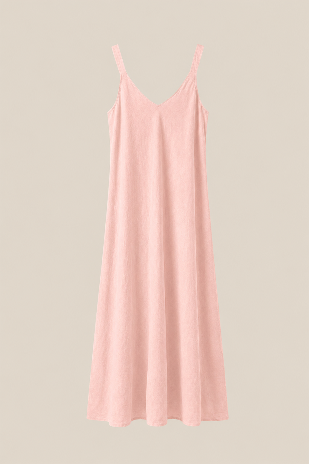 Vestido lino 100% Brisa rosa - vista completa